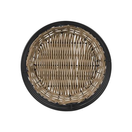 ตะกร้าหวายเทียมทรงกลมเตี้ย KECH HAZEL 22x22x8.3 ซม._2