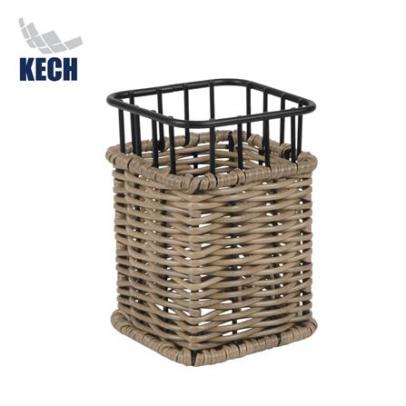 ตะกร้าหวายเทียมเหลี่ยมใส่ช้อนส้อม KECH HAZEL SIZE S_1