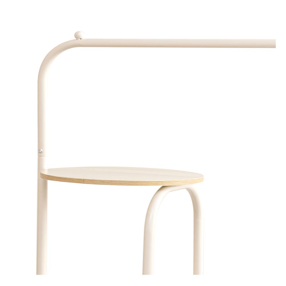 ราวแขวนผ้าพร้อมชั้นวางของ 3 ชั้น PLIM COMO 100 ซม. สีครีม