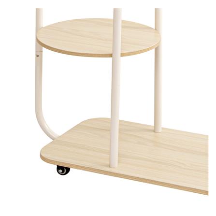 ราวแขวนผ้าพร้อมชั้นวางของ 3 ชั้น PLIM COMO 100 ซม. สีครีม_4