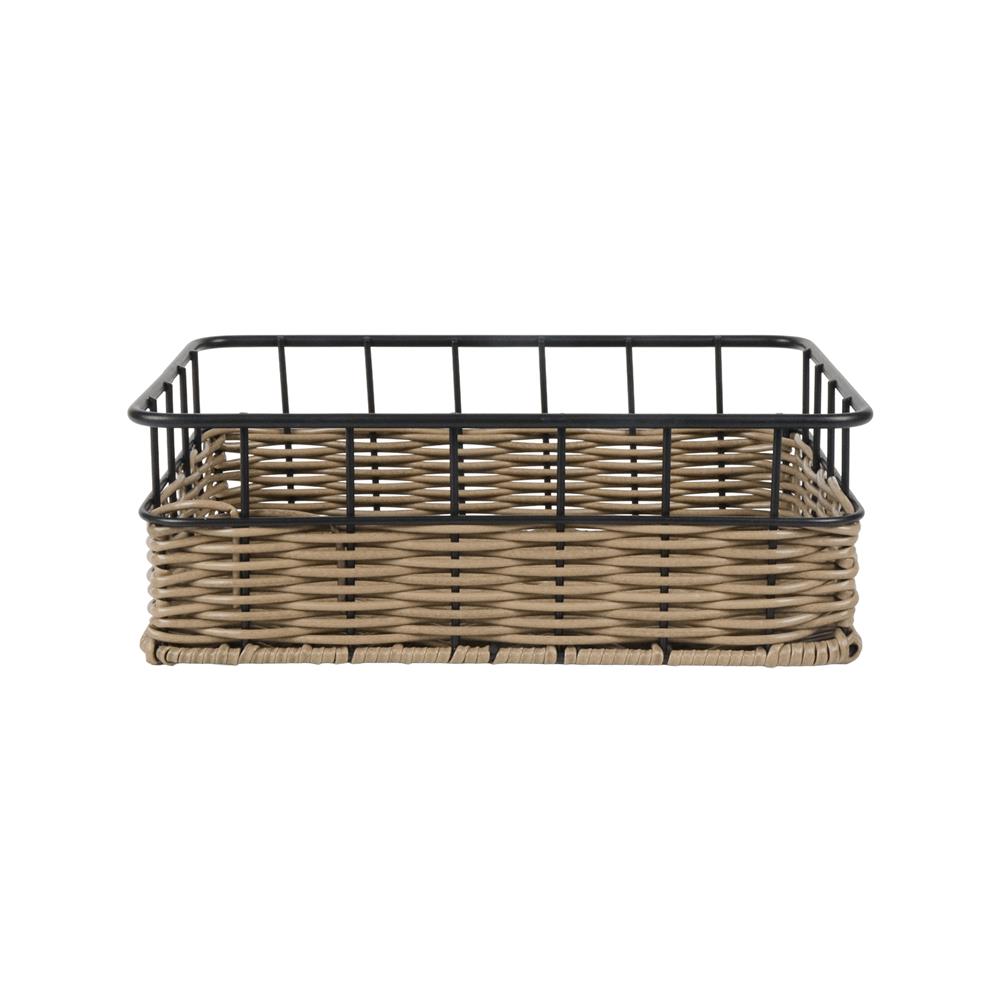 ตะกร้าหวายเทียมทรงสี่เหลี่ยมผืนผ้า KECH HAZEL 25.5x18.6x8.8 ซม.