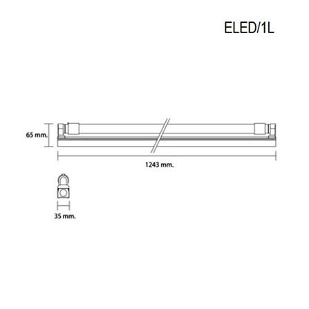ชุดรางนีออน LED LUMAX T8 58-00442 SAVESP3DE 18 วัตต์ DAYLIGHT_5