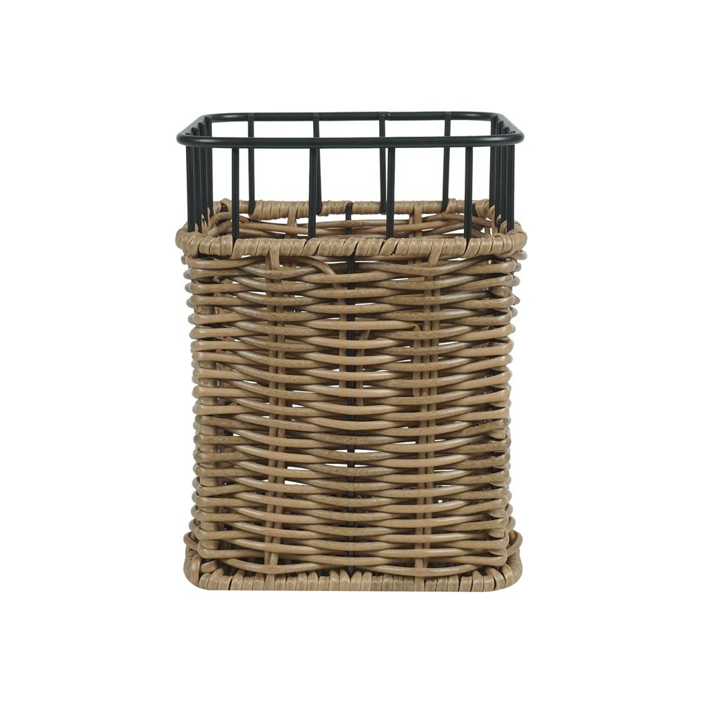 ตะกร้าหวายเทียมเหลี่ยมใส่ช้อนส้อม KECH HAZEL SIZE M