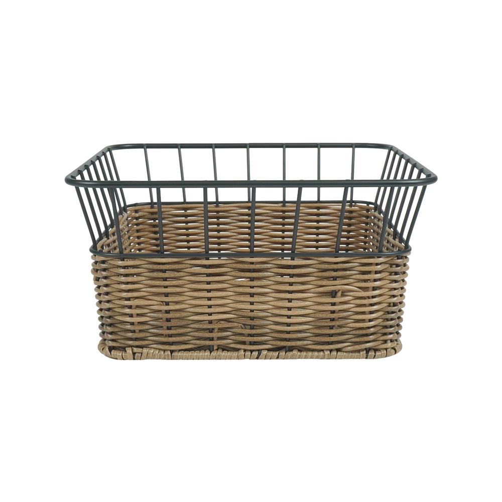 ตะกร้าหวายเทียมทรงสี่เหลี่ยมจัตุรัส KECH HAZEL 26.7x26.7x13.8 ซม.