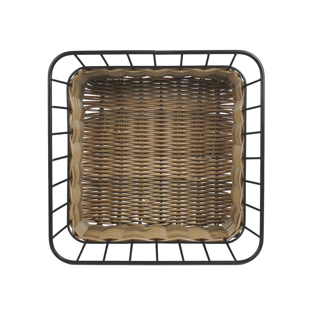 ตะกร้าหวายเทียมทรงสี่เหลี่ยมจัตุรัส KECH HAZEL 26.7x26.7x13.8 ซม.