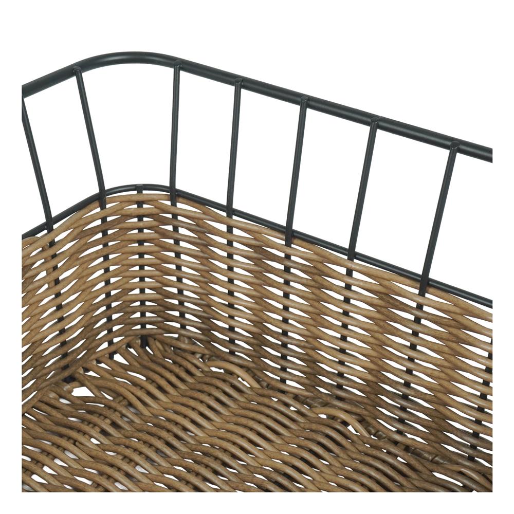 ตะกร้าหวายเทียมทรงสี่เหลี่ยมจัตุรัส KECH HAZEL 26.7x26.7x13.8 ซม.