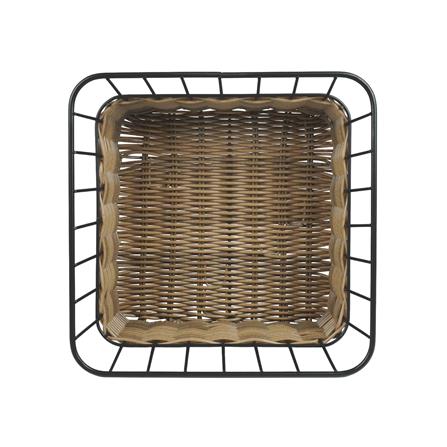 ตะกร้าหวายเทียมทรงสี่เหลี่ยมจัตุรัส KECH HAZEL 26.7x26.7x13.8 ซม._3