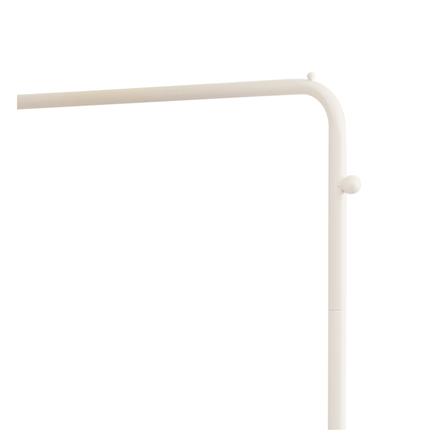 ราวแขวนผ้าพร้อมที่เก็บของ PLIM COMO 80 ซม. สีครีม_4