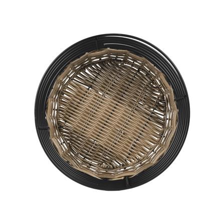 ตะกร้าหวายเทียมทรงกลมสูง KECH HAZEL 25x25x15 ซม._2