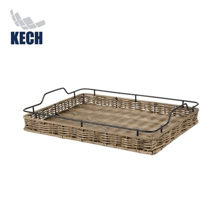 ถาดเสิร์ฟหวายเทียม KECH HAZEL 40x30.3x8 ซม._0