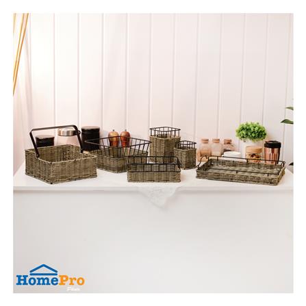 ถาดเสิร์ฟหวายเทียม KECH HAZEL 40x30.3x8 ซม._6