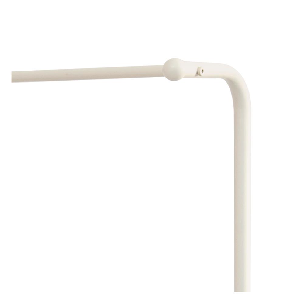 ราวแขวนผ้าพร้อมชั้นวางของ 2 ชั้น PLIM COMO 80 ซม. สีครีม