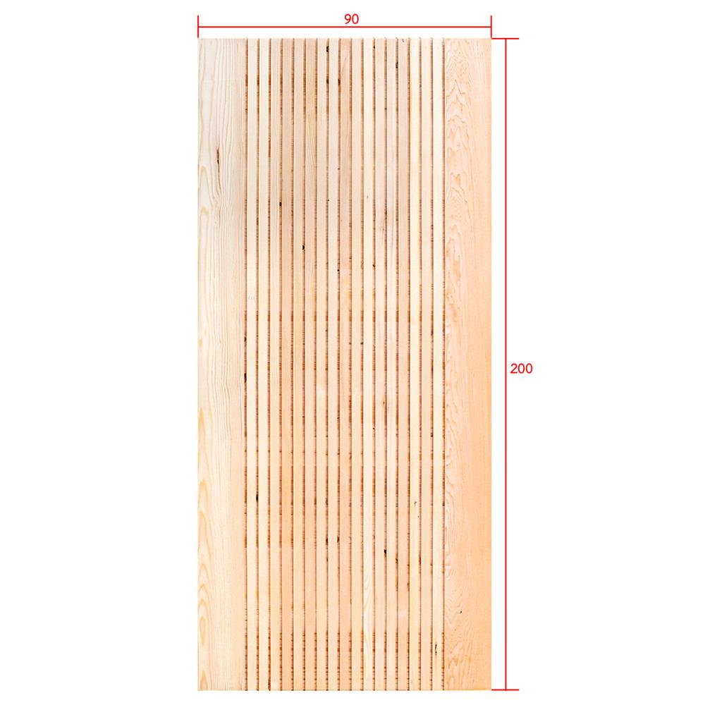 ประตูไม้เฮมล็อกเฟอร์ ไม่เจาะลูกบิด D2D ECO PINE-064 90x200 ซม. สีธรรมชาติ