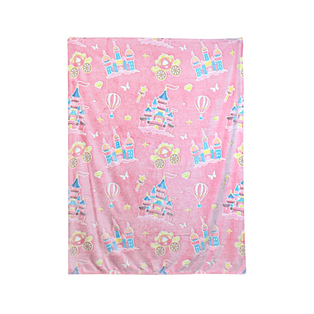 ผ้าห่มเรืองแสง SNAZZ CASTLE 50x60 นิ้ว สี PINK