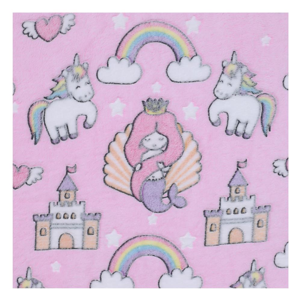 ผ้าห่มเรืองแสง SNAZZ UNICORN 50x60 นิ้ว สี PINK