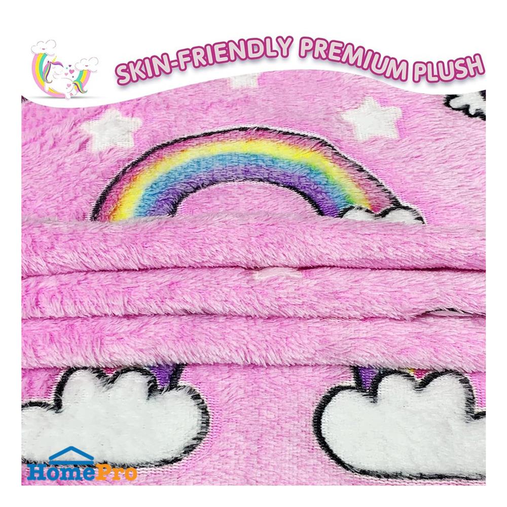 ผ้าห่มเรืองแสง SNAZZ UNICORN 50x60 นิ้ว สี PINK