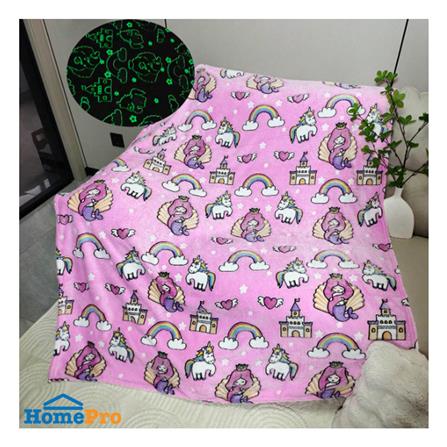 ผ้าห่มเรืองแสง SNAZZ UNICORN 50x60 นิ้ว สี PINK_7