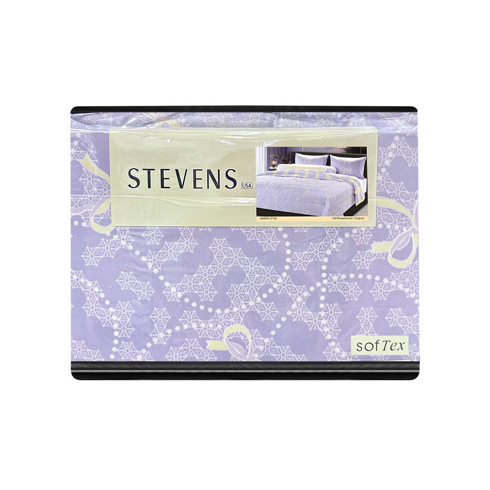 ชุดผ้าปูที่นอน 6 ฟุต (ชุด 6 ชิ้น) STEVENS SOFTEX JT03