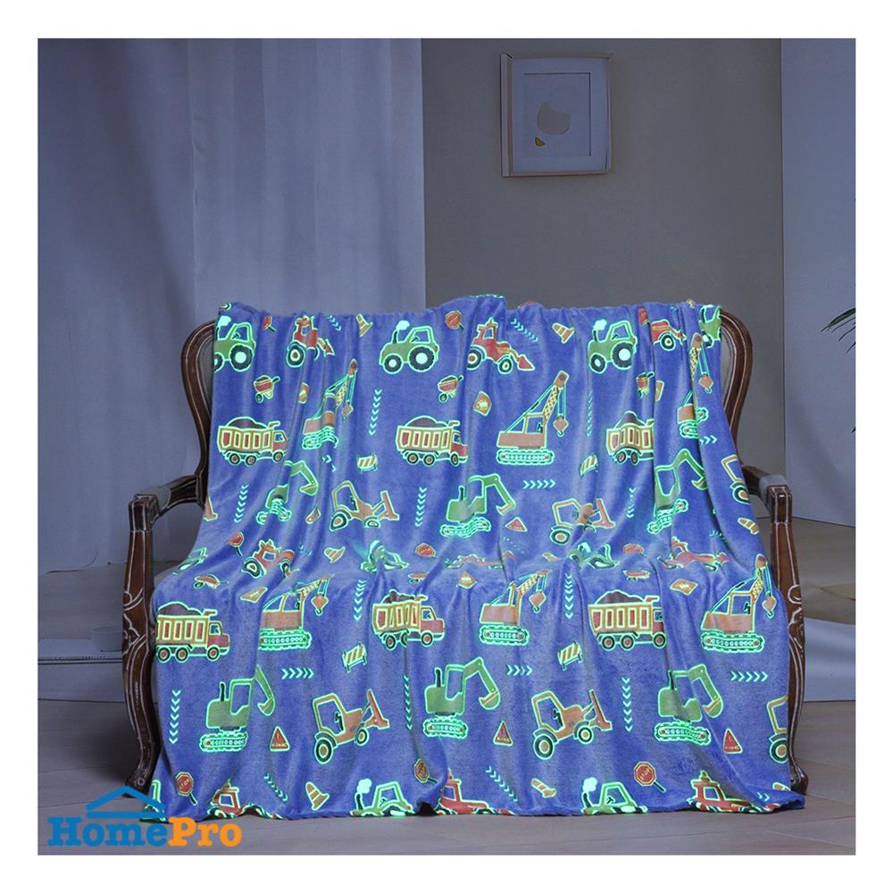 ผ้าห่มเรืองแสง SNAZZ TRUCK 50x60 นิ้ว สี BLUE