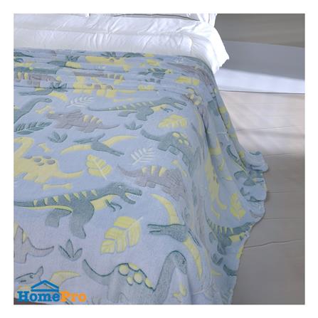 ผ้าห่มเรืองแสง SNAZZ DINO 50x60 นิ้ว สี SKY BLUE_7