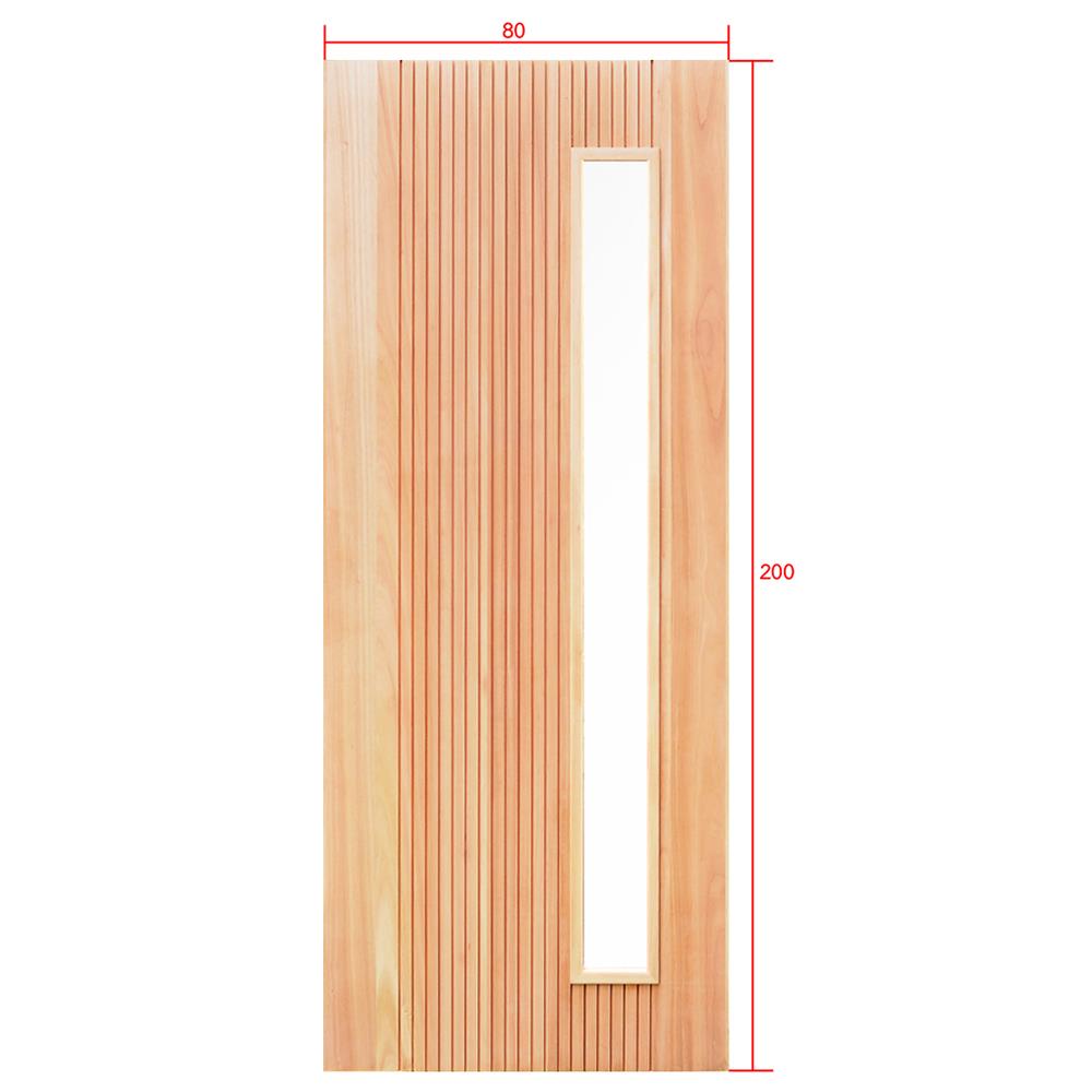 ประตูไม้เรดแกรนด์ดิส ไม่เจาะลูกบิด D2D-913 80x200 ซม. สีธรรมชาติ