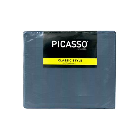 ชุดผ้าปูที่นอน 6 ฟุต (ชุด 5 ชิ้น) PICASSO CLASSIC IRIS SEA BLUE_3