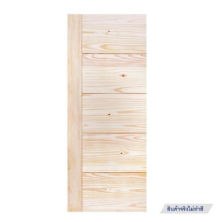ประตูไม้สนนิวซีแลนด์ ไม่เจาะลูกบิด D2D ECO PINE-805 80x200 ซม. สีธรรมชาติ_0