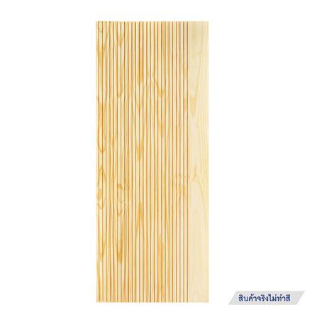 ประตูไม้สนนิวซีแลนด์ ไม่เจาะลูกบิด D2D-910 80x200 ซม. สีธรรมชาติ_0