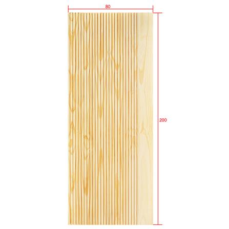 ประตูไม้สนนิวซีแลนด์ ไม่เจาะลูกบิด D2D-910 80x200 ซม. สีธรรมชาติ_4