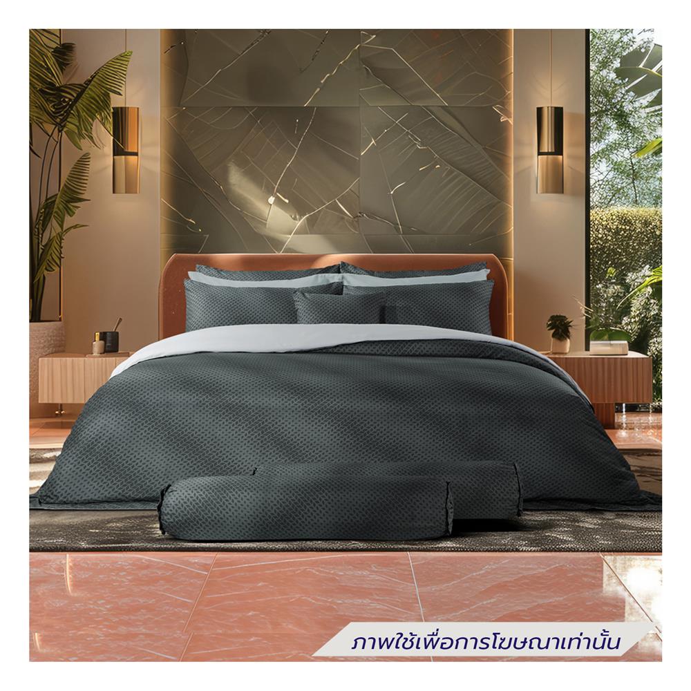 ชุดผ้าปูที่นอน 6 ฟุต (ชุด 6 ชิ้น) SATIN PLUS LUCKY ME LUCKY MORE LKS003