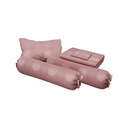 ชุดผ้าปูที่นอน 6 ฟุต (ชุด 6 ชิ้น) SATIN PLUS LUCKY ME LUCKY MORE LK072_1