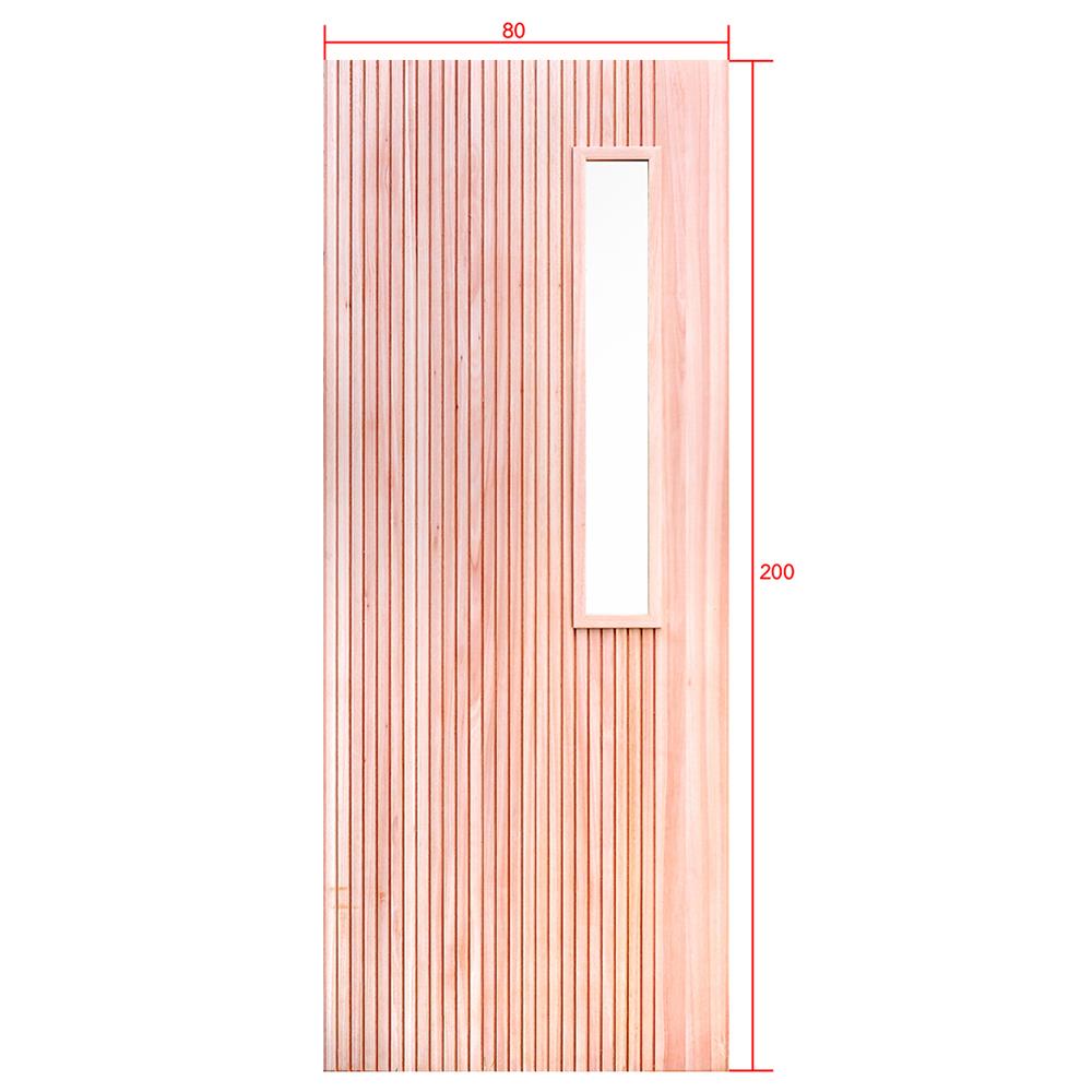 ประตูไม้เรดแกรนด์ดิส ไม่เจาะลูกบิด D2D-914 80x200 ซม. สีธรรมชาติ