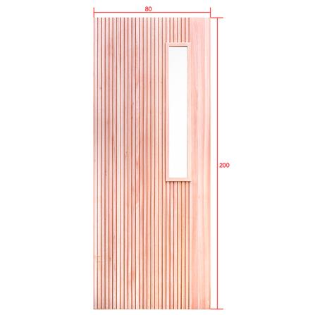 ประตูไม้เรดแกรนด์ดิส ไม่เจาะลูกบิด D2D-914 80x200 ซม. สีธรรมชาติ_4