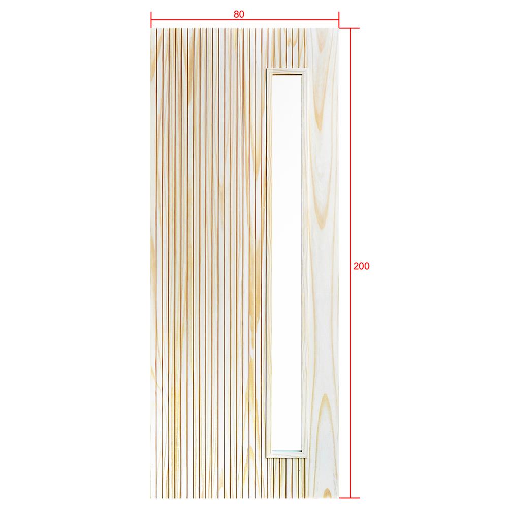 ประตูไม้สนนิวซีแลนด์ ไม่เจาะลูกบิด D2D-912 80x200 ซม. สีธรรมชาติ
