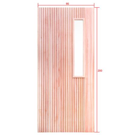 ประตูไม้เรดแกรนด์ดิส ไม่เจาะลูกบิด D2D D2D-914 90x200 ซม. สีธรรมชาติ_4