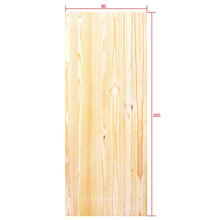 ประตูไม้สนนิวซีแลนด์ ไม่เจาะลูกบิด D2D ECO PINE-812 80x200 ซม. สีธรรมชาติ_4