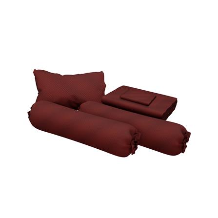 ชุดผ้าปูที่นอน 6 ฟุต (ชุด 6 ชิ้น) SATIN PLUS LUCKY ME LUCKY MORE LKS004_1