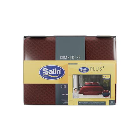 ชุดผ้าปูที่นอน 6 ฟุต (ชุด 6 ชิ้น) SATIN PLUS LUCKY ME LUCKY MORE LKS004_4