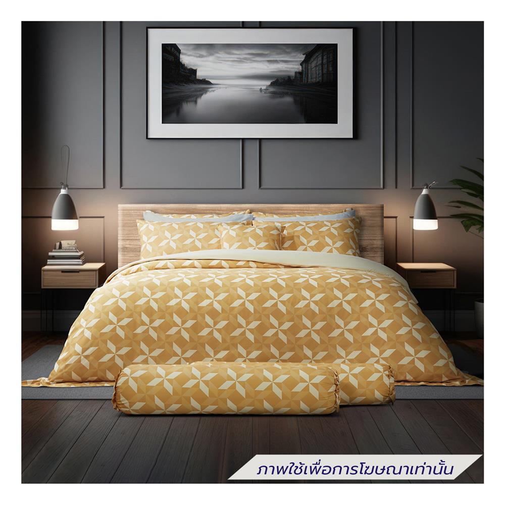 ชุดผ้าปูที่นอน 6 ฟุต (ชุด 6 ชิ้น) SATIN PLUS LUCKY ME LUCKY MORE LK063