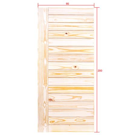 ประตูไม้สนนิวซีแลนด์ D2D ECO PINE-814 90x200 ซม. สีธรรมชาติ ไม่เจาะลูกบิด_4