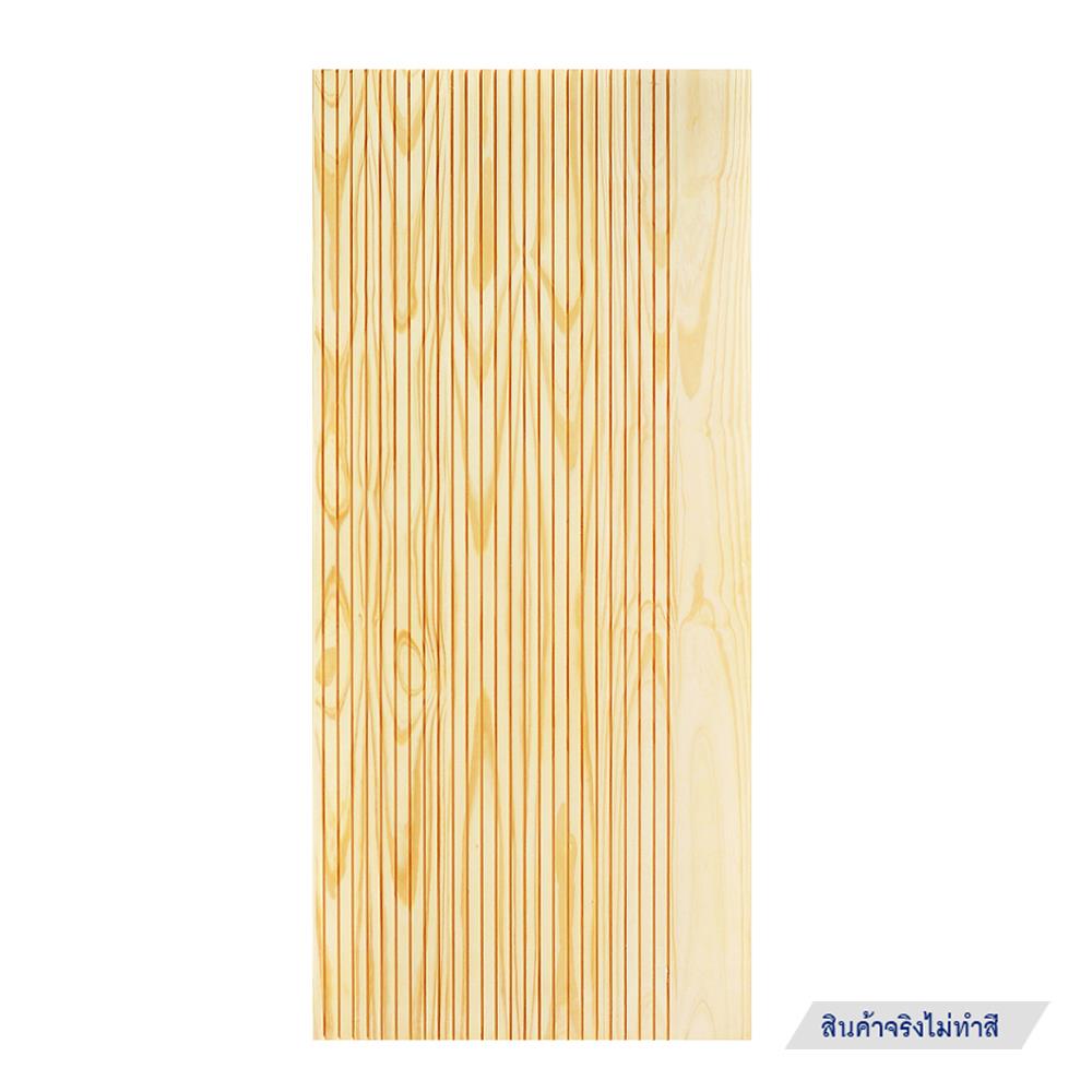 ประตูไม้สนนิวซีแลนด์ ไม่เจาะลูกบิด D2D D2D-910 90x200 ซม. สีธรรมชาติ
