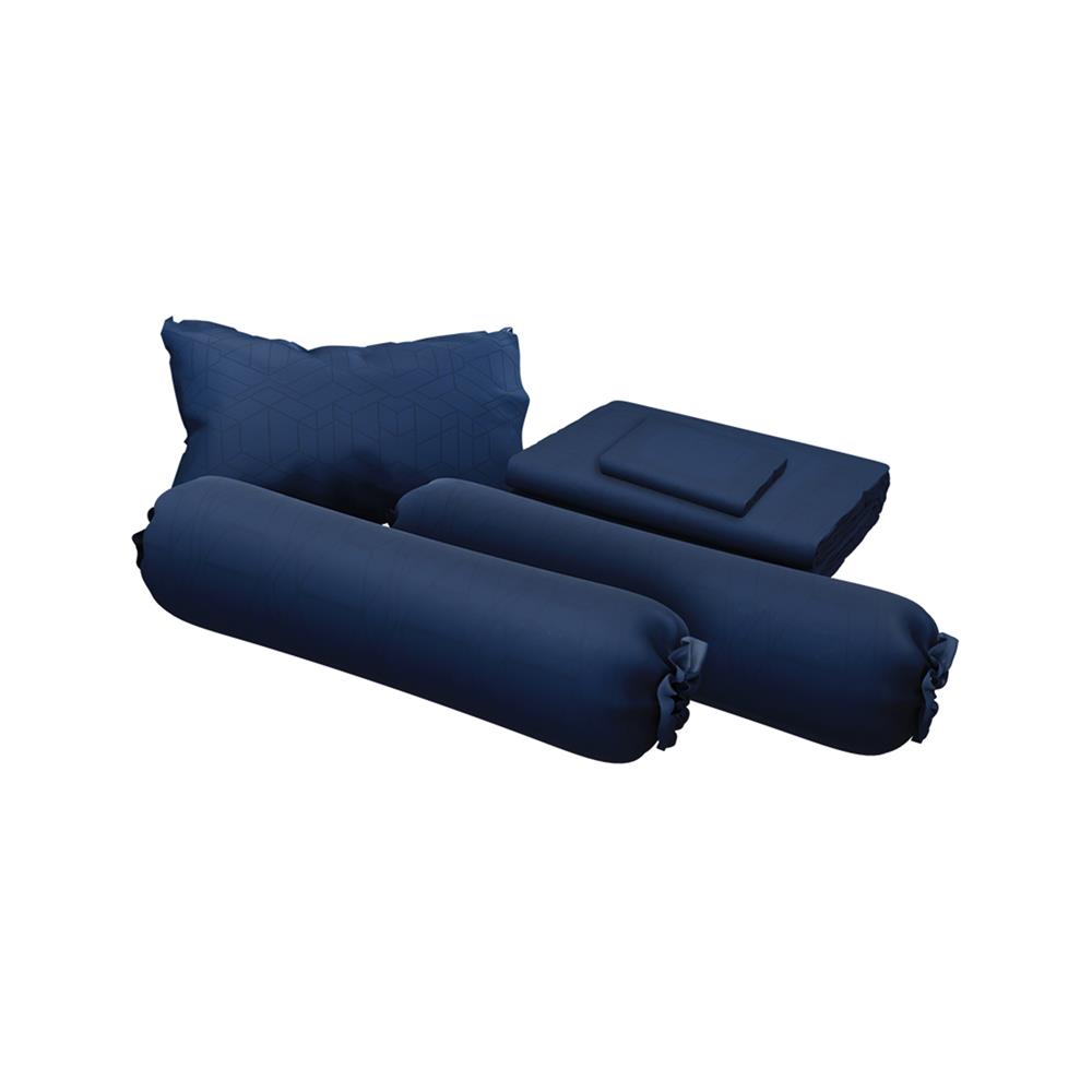 ชุดผ้าปูที่นอน 6 ฟุต (ชุด 6 ชิ้น) SATIN PLUS LUCKY ME LUCKY MORE LK066