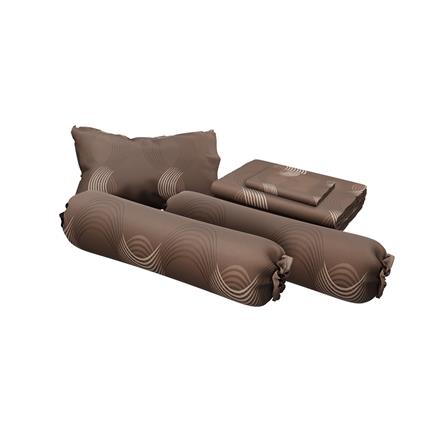 ชุดผ้าปูที่นอน 6 ฟุต (ชุด 6 ชิ้น) SATIN PLUS LUCKY ME LUCKY MORE LK064_1