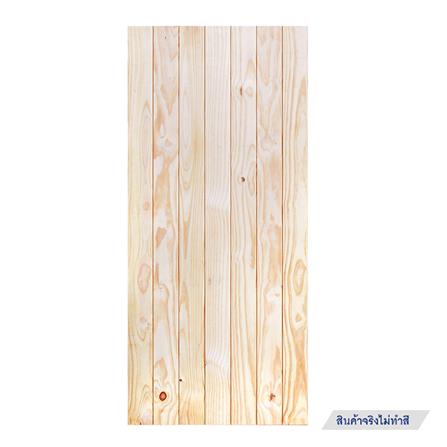 ประตูไม้สนนิวซีแลนด์ D2D ECO PINE-802 90x200 ซม. สีธรรมชาติ ไม่เจาะลูกบิด_0