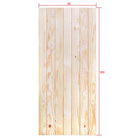 ประตูไม้สนนิวซีแลนด์ D2D ECO PINE-802 90x200 ซม. สีธรรมชาติ ไม่เจาะลูกบิด_4