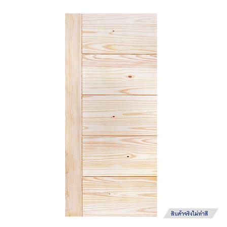 ประตูไม้สนนิวซีแลนด์ D2D ECO PINE-805 90x200 ซม. สีธรรมชาติ ไม่เจาะลูกบิด_0