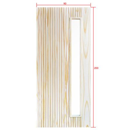 ประตูไม้สนนิวซีแลนด์ ไม่เจาะลูกบิด D2D D2D-912 90x200 ซม. สีธรรมชาติ_4