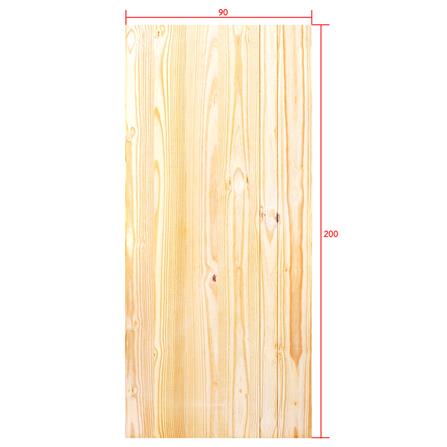ประตูไม้สนนิวซีแลนด์ D2D ECO PINE-812 90x200 ซม. สีธรรมชาติ ไม่เจาะลูกบิด_4