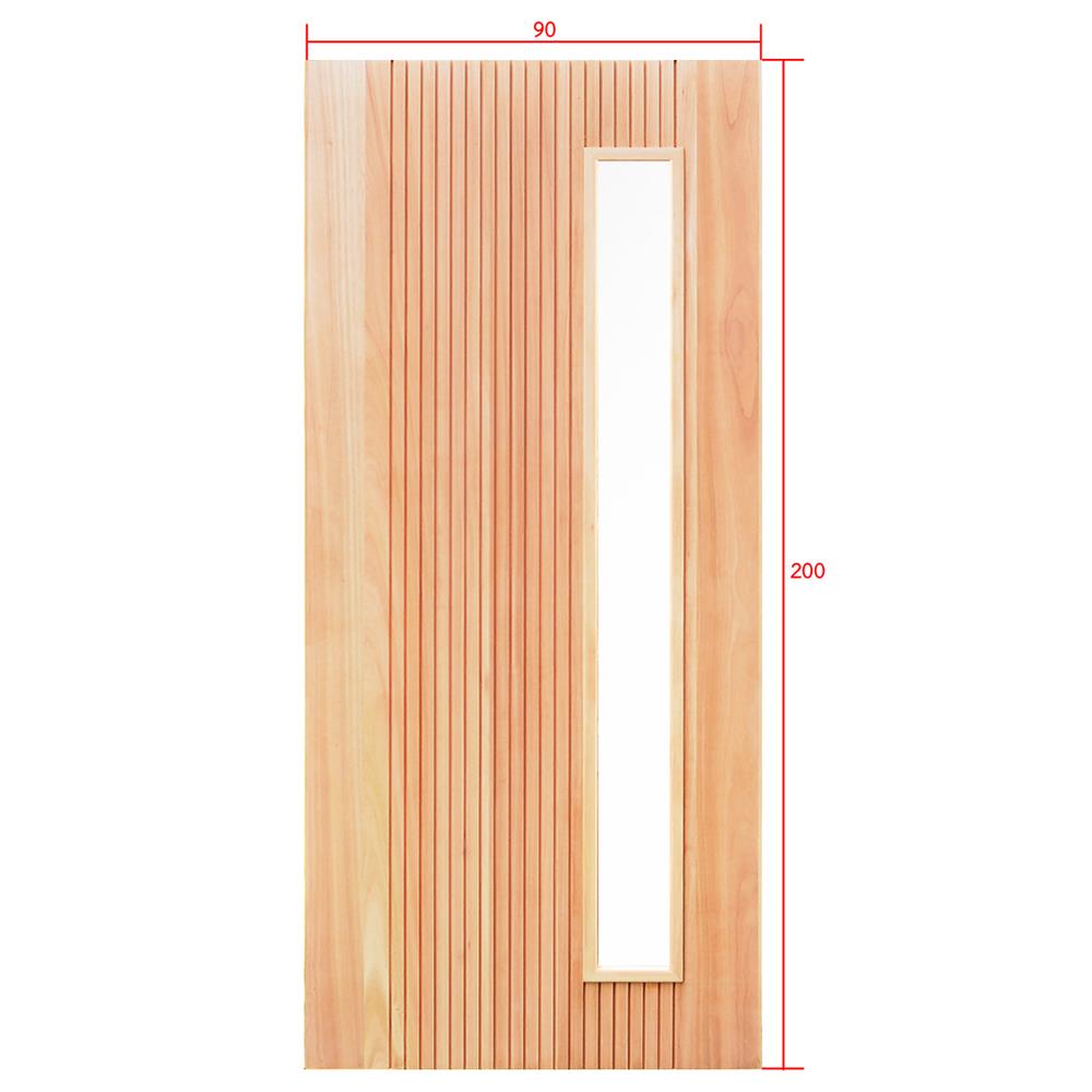 ประตูไม้เรดแกรนด์ดิส ไม่เจาะลูกบิด D2D D2D-913 90x200 ซม. สีธรรมชาติ