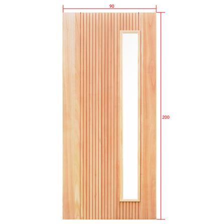 ประตูไม้เรดแกรนด์ดิส ไม่เจาะลูกบิด D2D D2D-913 90x200 ซม. สีธรรมชาติ_4